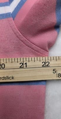 IZOD Mens XL Pink Advantage Performance Short Sleeve Polo Shirt - Thumbnail 5