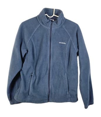 Columbia Unisex Adult's Large Navy Blue Long Sleeve Zip Up Jacket - Image 1