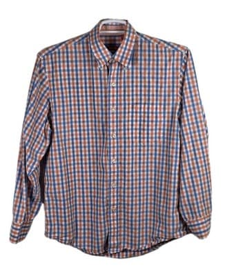Izod Men’s Medium Mutilcolored Check Long Sleeve Button Down Shirt - Image 1