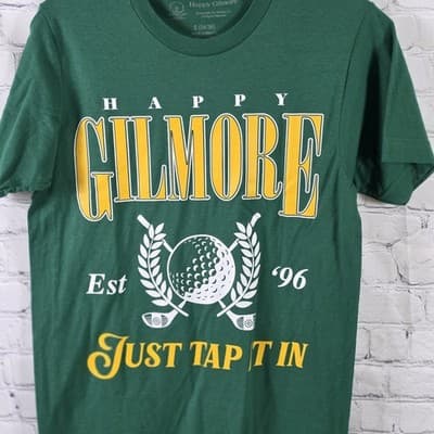 Happy Gilmore Men's Small Green “Just Tap It In” Short Sleeve T-Shirt - Thumbnail 2