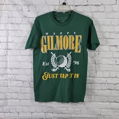 Happy Gilmore Men's Small Green “Just Tap It In” Short Sleeve T-Shirt - Image 1