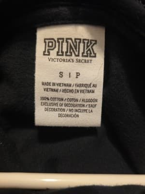 Victoria’s Secret Pink Smal Black Long Sleeve Hoodie - Thumbnail 2