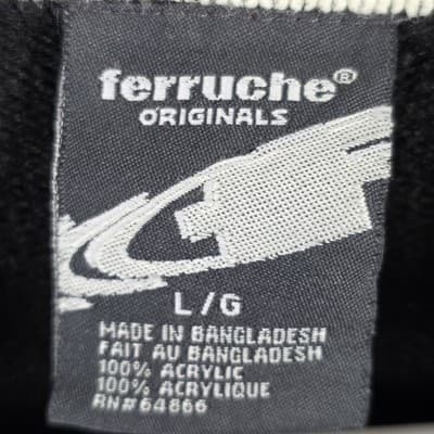Ferruche Men's XL Black & Gray 100% Acrylic Long Sleeve Sweater - Thumbnail 2