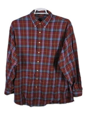 Daniel Cremieux Men's XL Multicolor Flannel Plaid Long Sleeve Shirt - Image 1