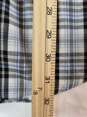 IZOD Men's XL Large Blue Multicolored Plaid Long Sleeve Button Up Shirt - Thumbnail 7