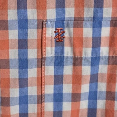 Izod Men’s Medium Mutilcolored Check Long Sleeve Button Down Shirt - Thumbnail 4