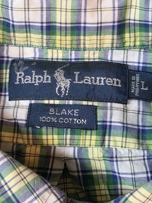 Ralph Lauren Men's Large Blake Multicolor Plaid Shirt - Thumbnail 3