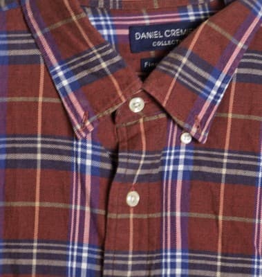 Daniel Cremieux Men's XL Multicolor Flannel Plaid Long Sleeve Shirt - Thumbnail 2