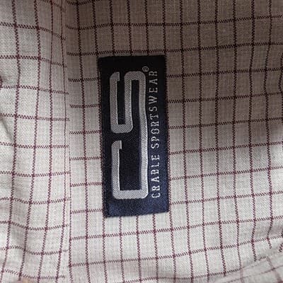 Arkansas Razorbacks Men's Medium Red Striped Long Sleeve Button Down Shirt - Thumbnail 7