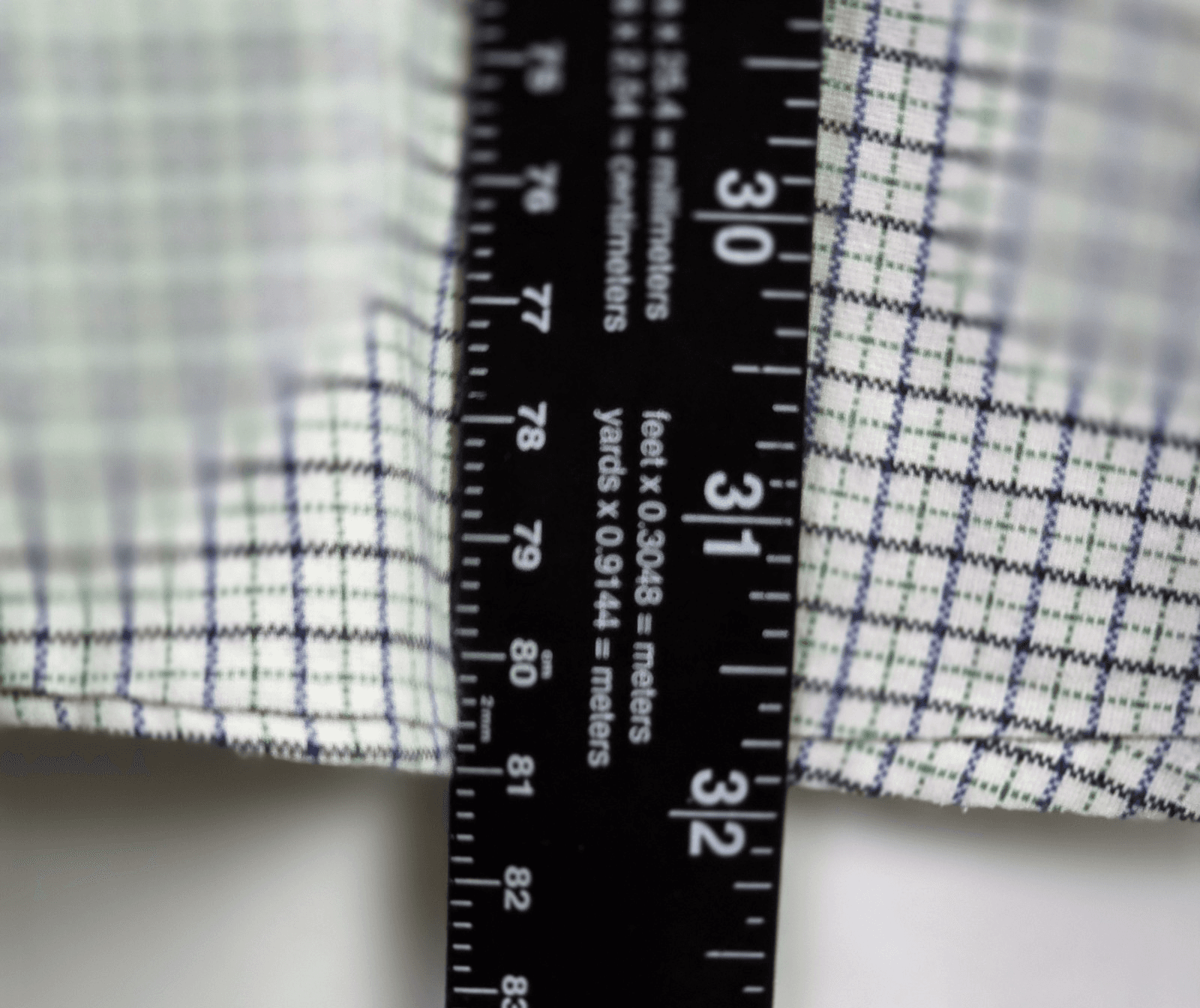 Chaps Men's Medium Stretch Oxford Blue And Green Check Long Sleeve Button Down - Thumbnail 10