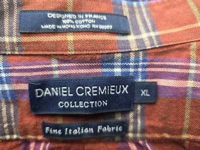 Daniel Cremieux Men's XL Multicolor Flannel Plaid Long Sleeve Shirt - Thumbnail 3