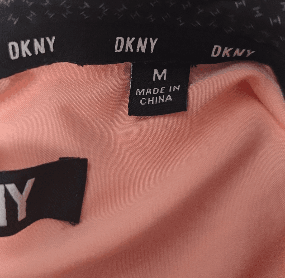 Vintage DKNY Women's Peach Medium Short Sleeve Shirt - Thumbnail 6