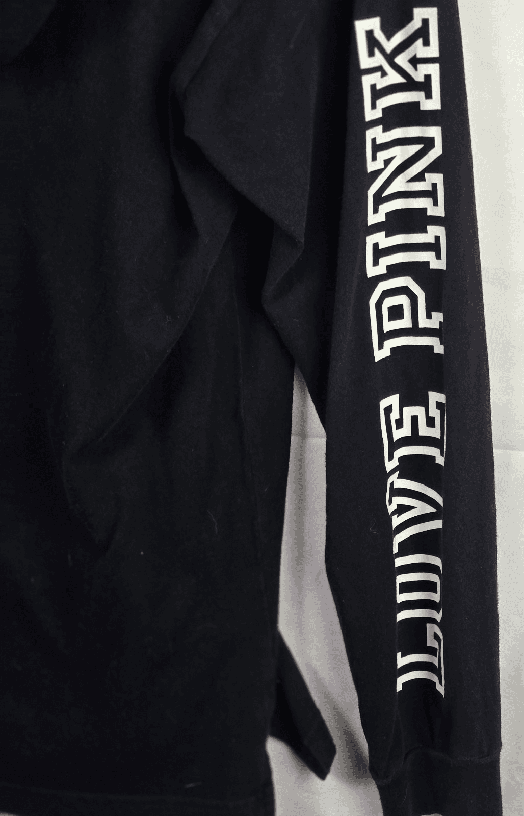 Victoria’s Secret Pink Smal Black Long Sleeve Hoodie - Thumbnail 8