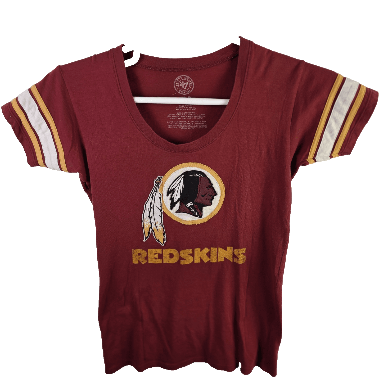 VTG Washington Redskins Women's Medium Red Short Sleeve T-Shirt - Thumbnail 3