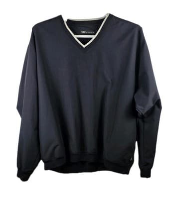 Wedge Men’s Large Black Golf V- Neck Windbreaker - Image 1