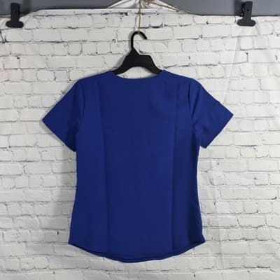 Scrubstar Women's Small Royal Blue S/S Scrub Top - Thumbnail 5
