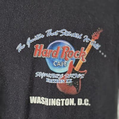Hard Rock Cafe Small Black Eric Clapton Signature Series T-Shirt - Thumbnail 2