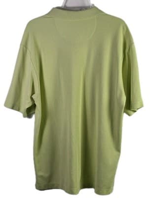 Tommy Bahama Men's Large Lime Green Short Sleeve Polo Golf Shirt - Thumbnail 8