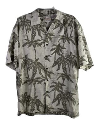 Thumbs Up Mens XL Hawaiian Floral Short Sleeve Button Down Shirt - Thumbnail 2