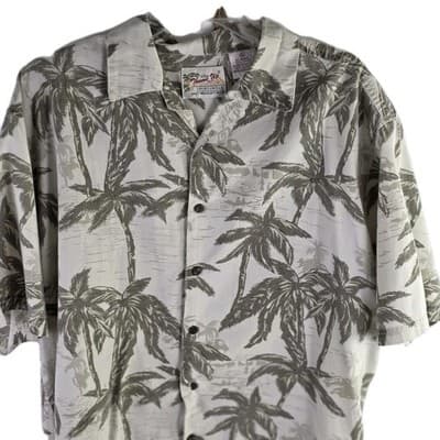 Thumbs Up Mens XL Hawaiian Floral Short Sleeve Button Down Shirt - Image 1