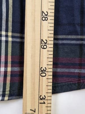 IZOD Men's XXL Multicolored Plaid Long Sleeve Shirt Button Up Shirt - Thumbnail 7