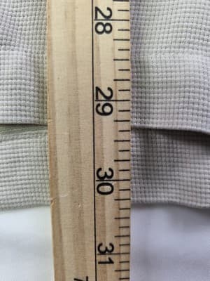 Izod Men's Large Ivory 100% Silk 3/4 Sleeve Button Down Shirt - Thumbnail 8