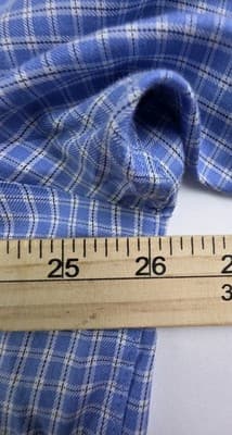 Daniel Cremieux Mens XL Blue Checkered Button Up Long Sleeve Shirt - Thumbnail 7