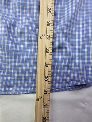 Daniel Cremieux Mens XL Blue Checkered Button Up Long Sleeve Shirt - Thumbnail 9