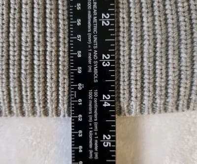 Abercrombie & Fitch Women's Small Gray Turtleneck Sweater Vest - Thumbnail 5