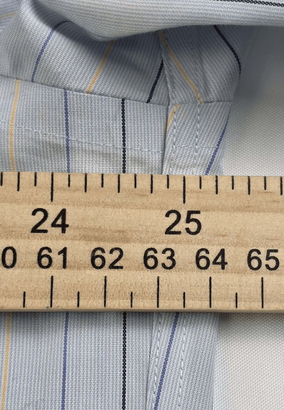 Brooks Brothers 346 Men's 16 1/2-4/5 Cotton Blue Long Sleeve Shirt - Thumbnail 7