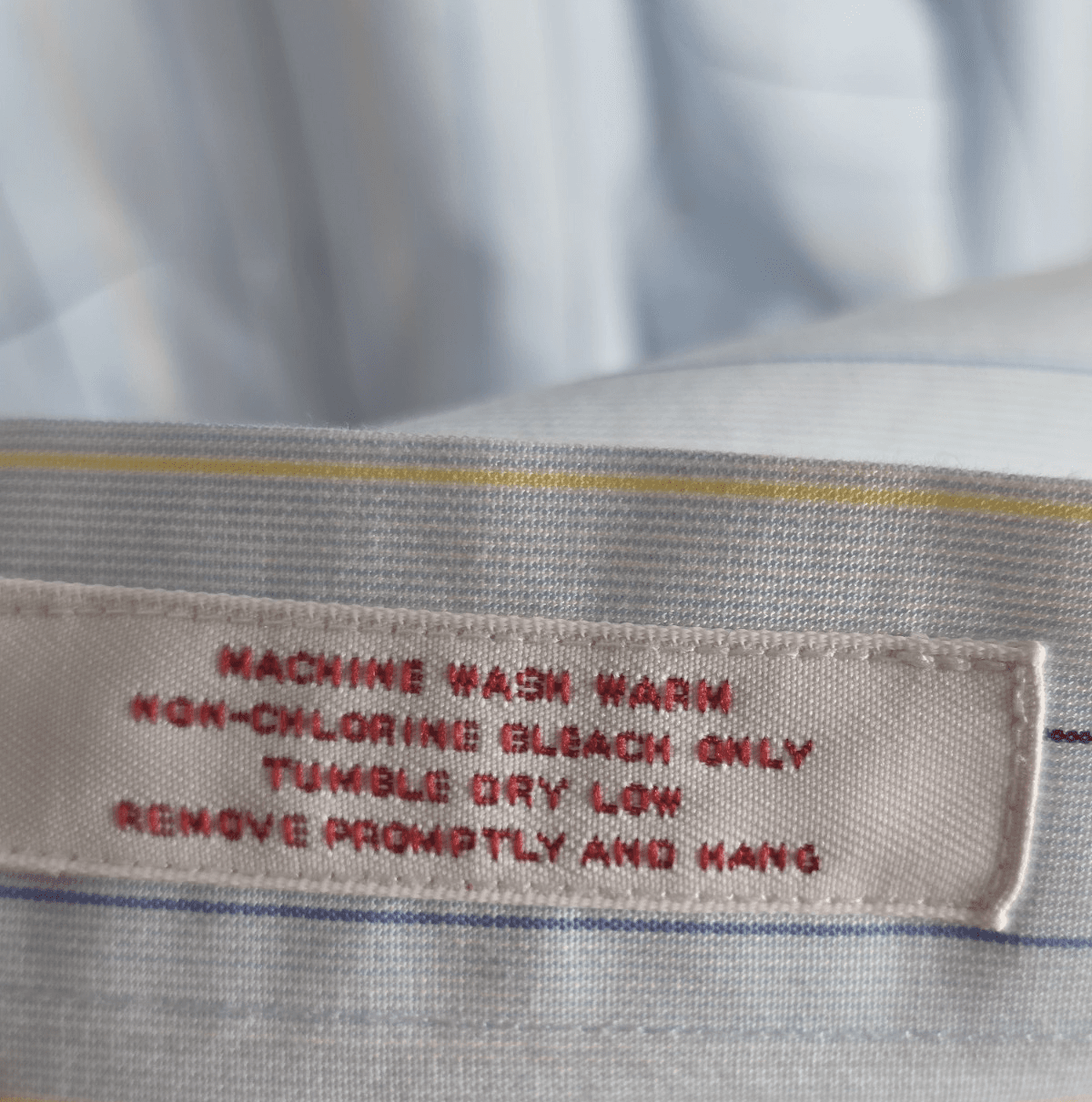 Brooks Brothers 346 Men's 16 1/2-4/5 Cotton Blue Long Sleeve Shirt - Thumbnail 4