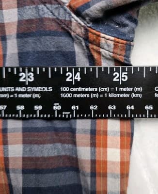 VTG CARHARTT Men's XL Blue & Red Plaid Relax Fit Short Sleeve Button Down Shirt - Thumbnail 7