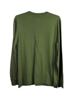 Goodfellows Men's Medium Green Knit Long Sleeve Shirt - Thumbnail 8