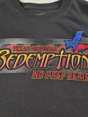 Vintage Gildan Texas Racing Cart Medium Black SHort Sleeve Shirt - Image 1
