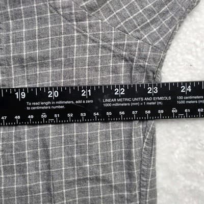 Polo Ralph Lauren Size L Custom Fit Grey Button Down Shirt - Thumbnail 5