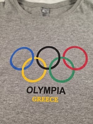 Vintage Athens Greece Olympics Gray Crew Neck Size XL - Thumbnail 2