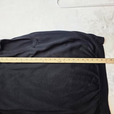 Brooks Brother Size XL Black 100% Supima Cotton Sleeveless Sweater Vest - Thumbnail 5