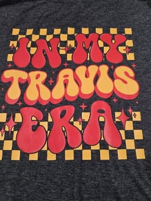 In My Travis Era Women's Small Gray Short Sleeve T-Shirt - Thumbnail 6