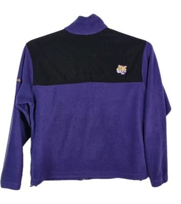 Columbia LSU Tigers Women’s Large Purple Full Zip Long Sleeve Fleece Jacket - Thumbnail 7