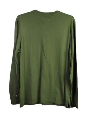 Goodfellows Men's Medium Green Knit Long Sleeve Shirt - Thumbnail 7