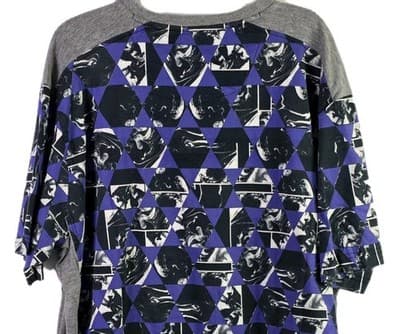 Robert Graham Men's XL Purple Geometric Short Sleeve T-Shirt - Thumbnail 8