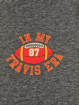 In My Travis Era Women's Small Gray Short Sleeve T-Shirt - Thumbnail 2