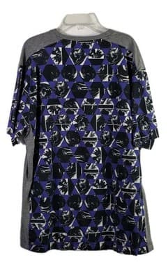 Robert Graham Men's XL Purple Geometric Short Sleeve T-Shirt - Thumbnail 7