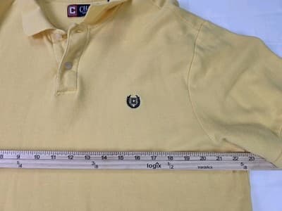Chaps Ralph Lauren Men's XL Yellow Short Sleeve Shirt - Thumbnail 7