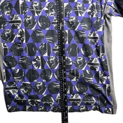 Robert Graham Men's XL Purple Geometric Short Sleeve T-Shirt - Thumbnail 9