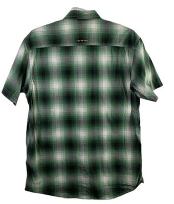 Ariat Rebar Men's Large Green Plaid Short Sleeve Workwear Button Down Shirt - Thumbnail 10