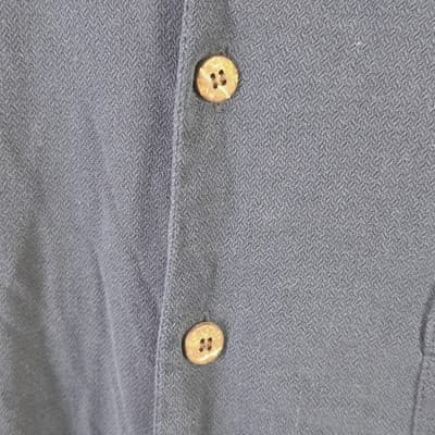 Tommy Bahama Men’s Large Navy Blue Silk Poker Pirate Camp Button Down Shirt - Thumbnail 4