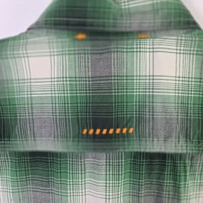 Ariat Rebar Men's Large Green Plaid Short Sleeve Workwear Button Down Shirt - Thumbnail 11