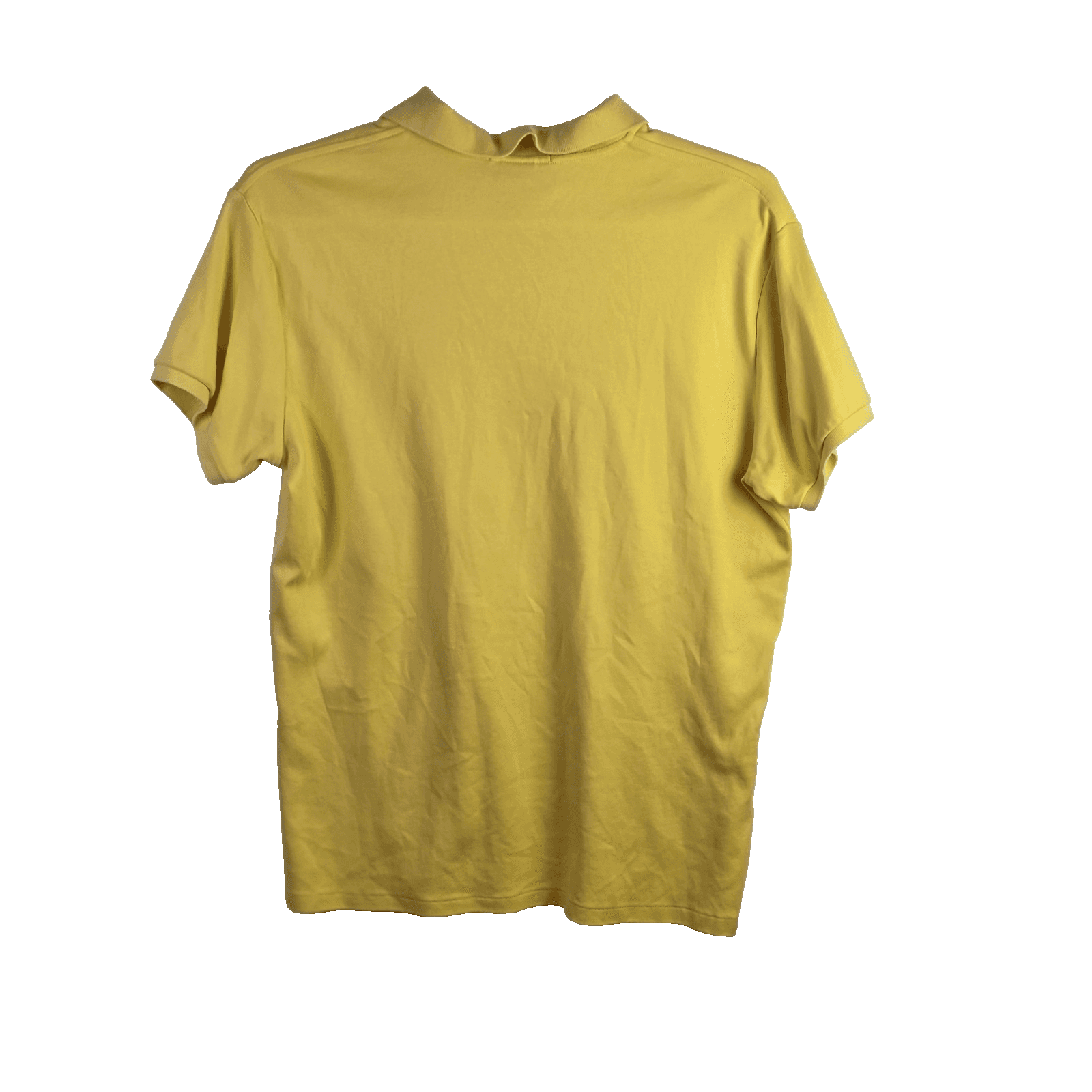 Polo Ralph Lauren Men’s Large Yellow Custom Fit Knit Short Sleeve Shirt - Thumbnail 9