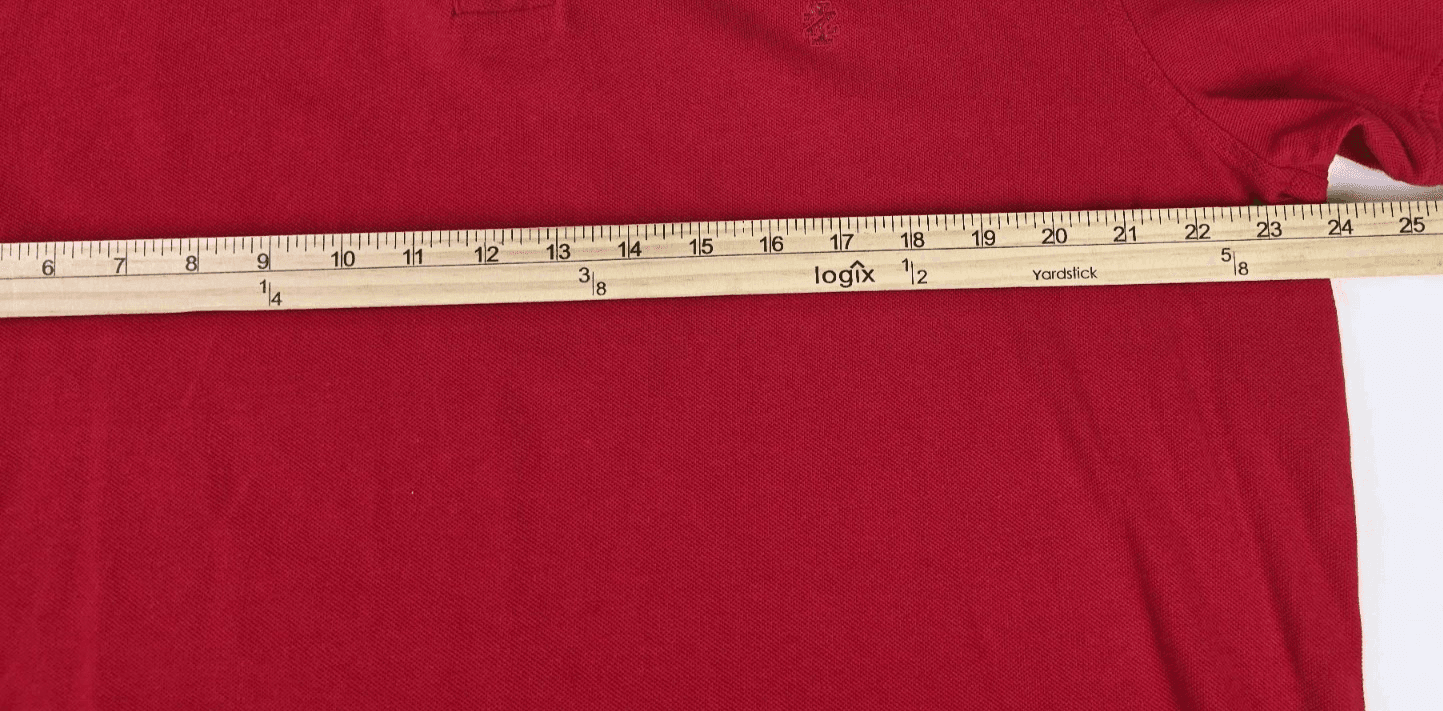 Izod Heritage Men's XL Red Short Sleeve Polo Shirt - Thumbnail 5